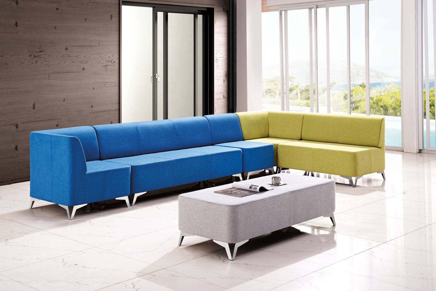 Leisure sofa, living room sectional sofa, fabric sofa design (SF-025)