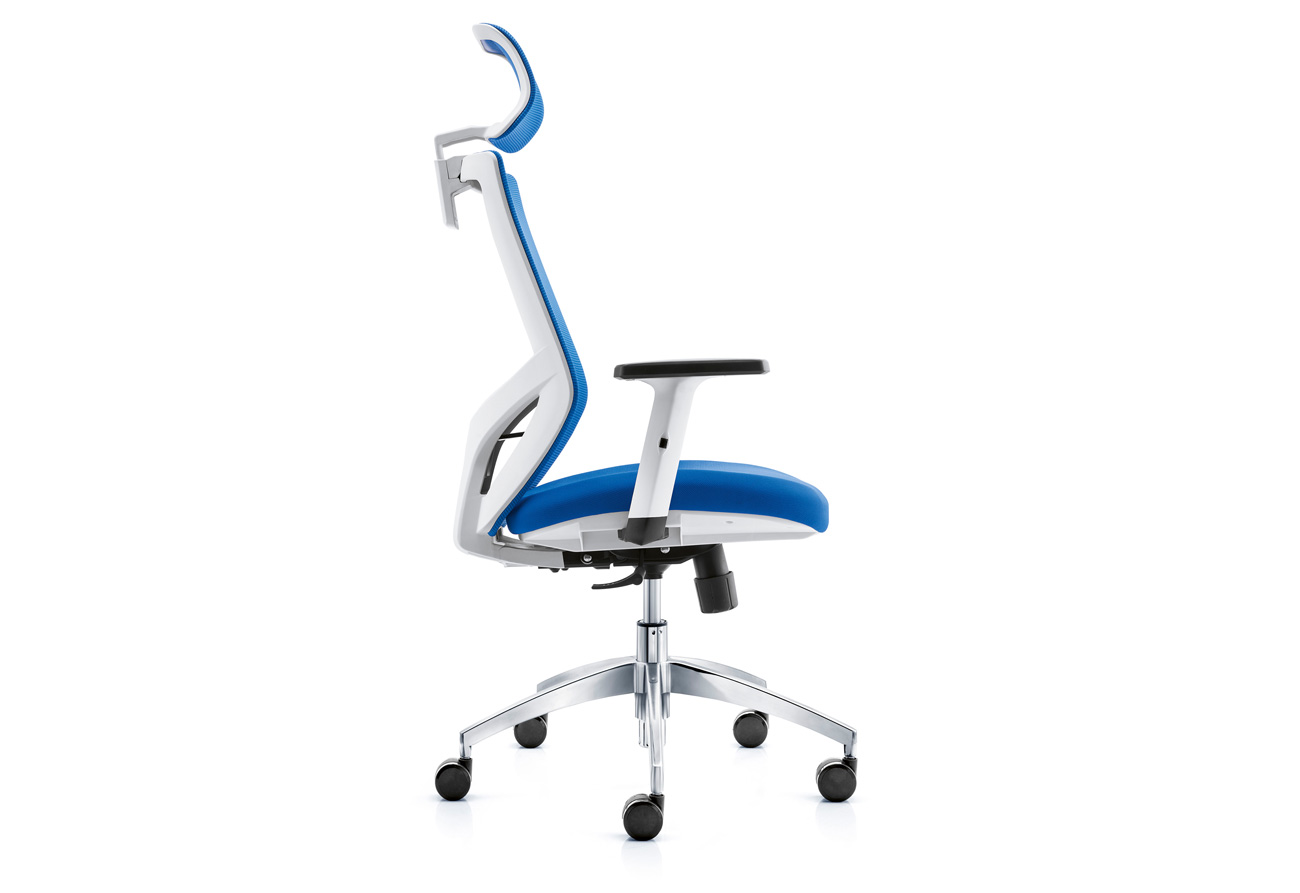 Blue Mesh Office Chair (053H)