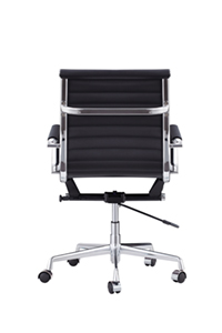 Back and Armrest are Leather-Covered Office Chair (DU-345MB)